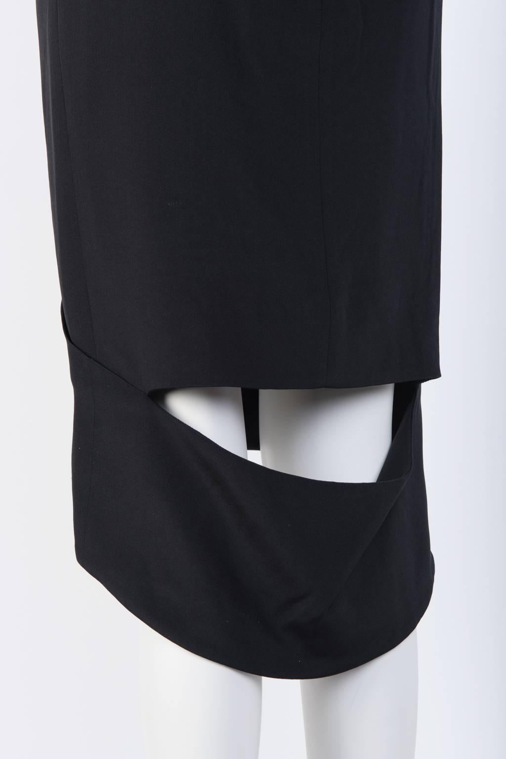 TOM FORD Black Silk Pencil Skirt  For Sale 1
