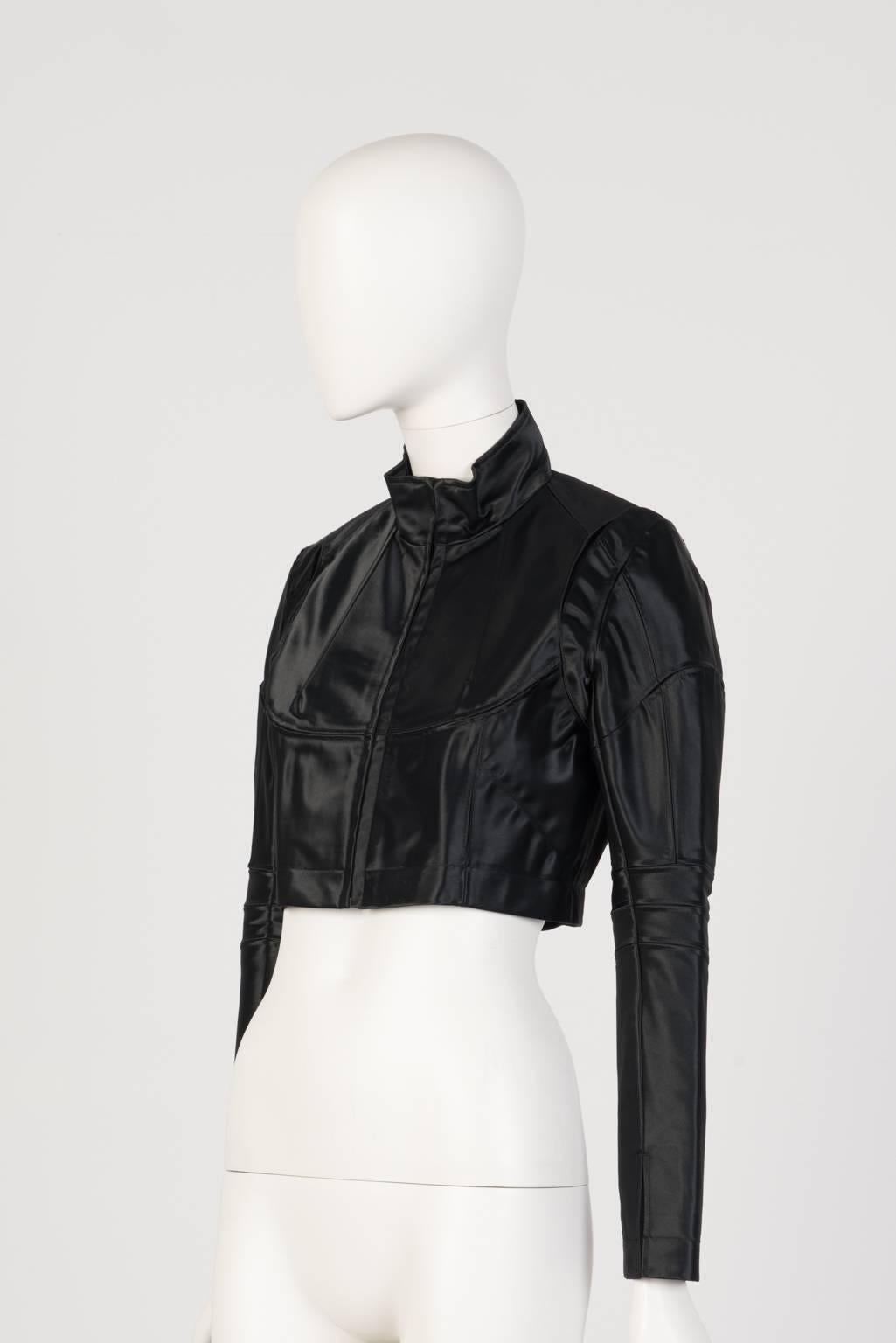 Black Comme Des Garçons Constructed jacket For Sale