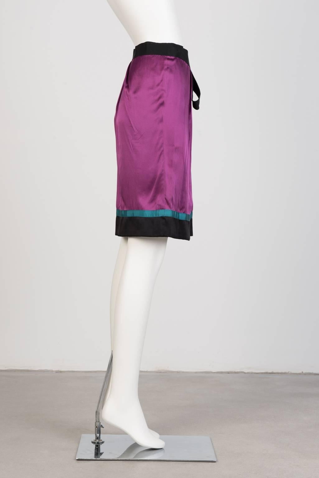Philosophy Silk Wrap Skirt In New Condition For Sale In Xiamen, Fujian