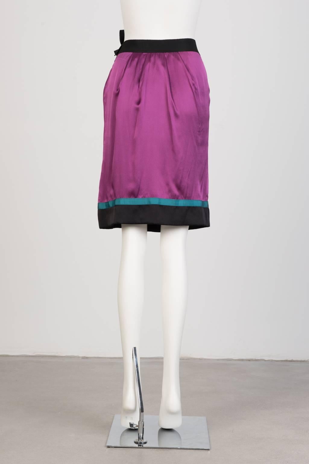 Philosophy Silk Wrap Skirt For Sale 1