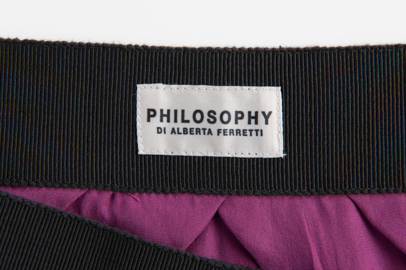 Philosophy Silk Wrap Skirt For Sale 4