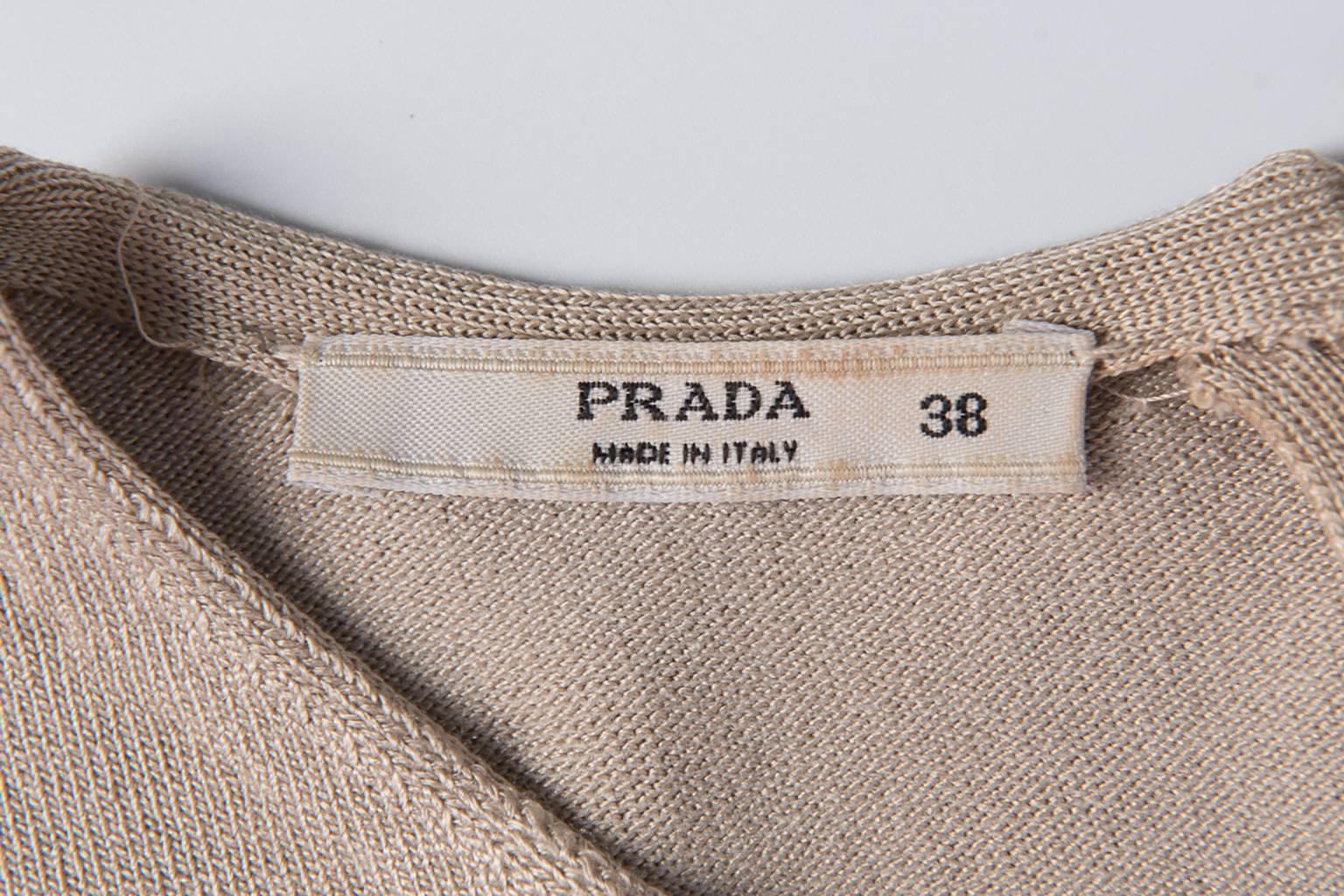 Prada Silk Knit Top For Sale 2