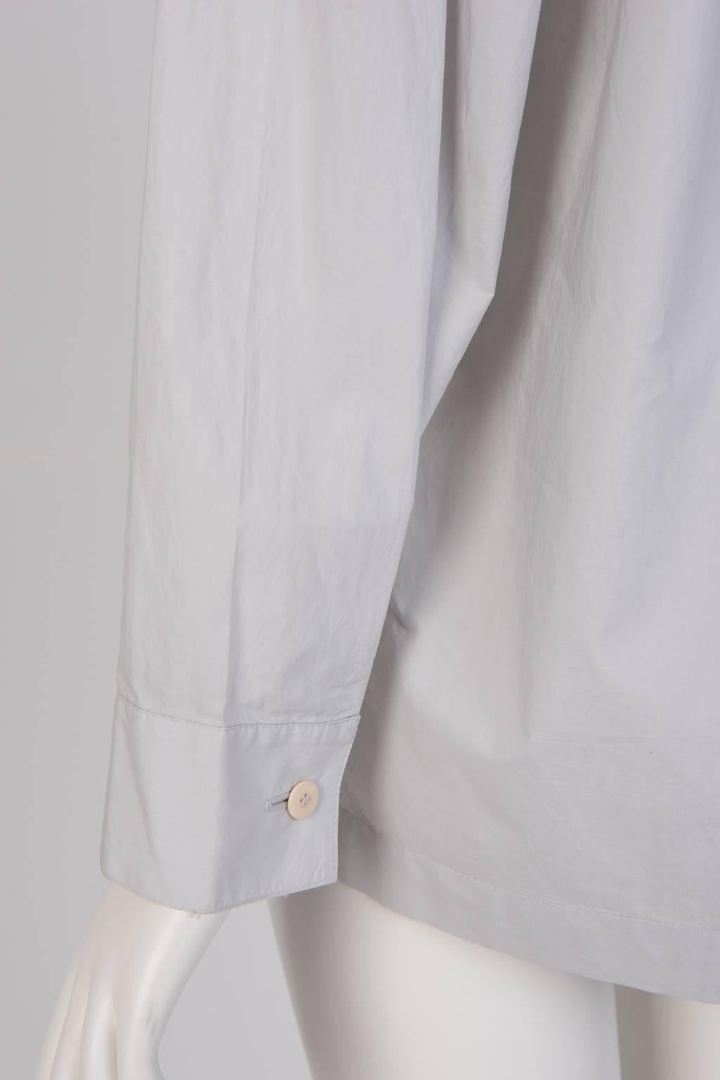 Issey Miyake Poplin Cotton Shirt For Sale 1