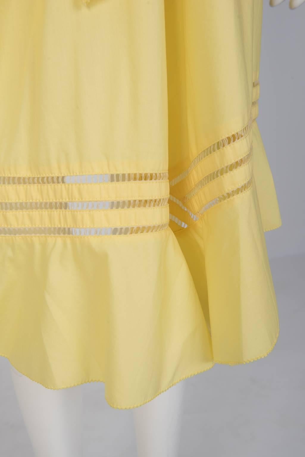 Women's  ZAC POSEN Yellow Sun Dress For Sale