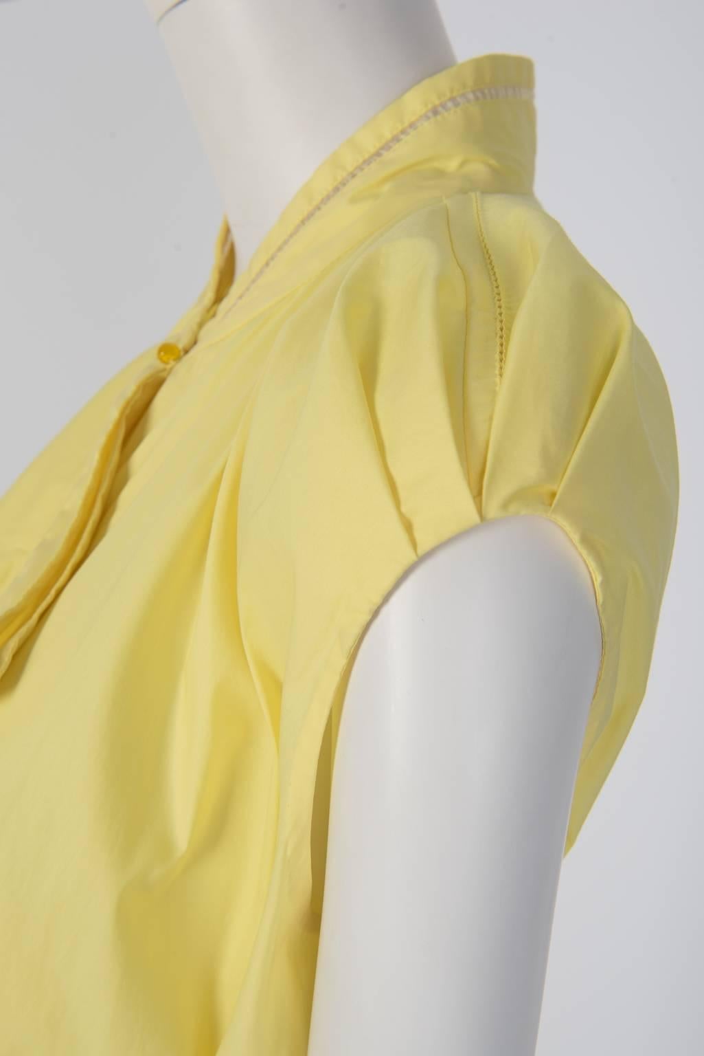  ZAC POSEN Yellow Sun Dress For Sale 2