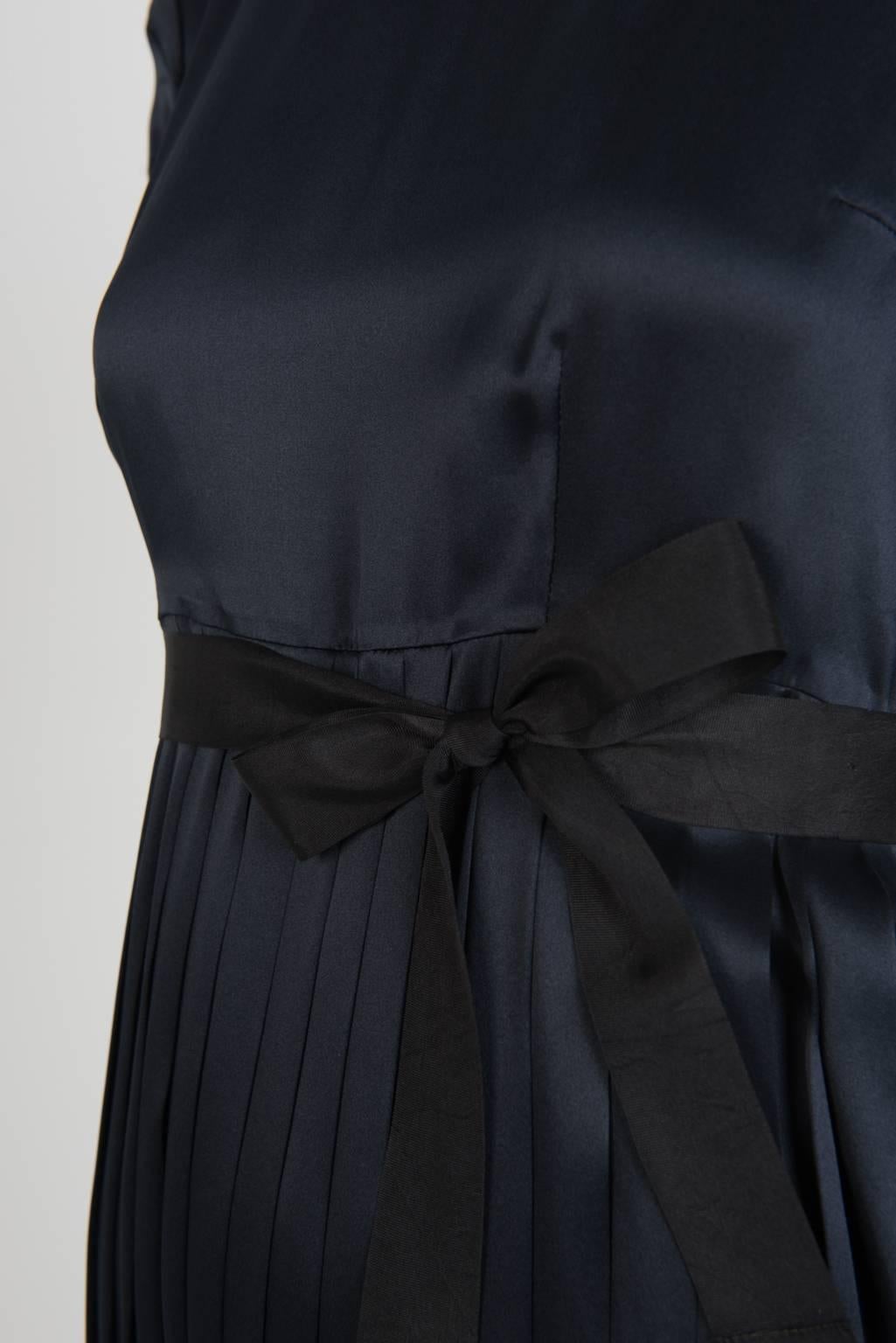 Women's JIL SANDER NAVY Empire Dress For Sale