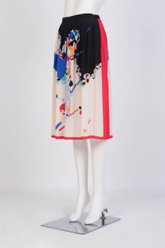 Albert Nipon Silk Printed Skirt / Albert Nipon Silk Printed Scarf