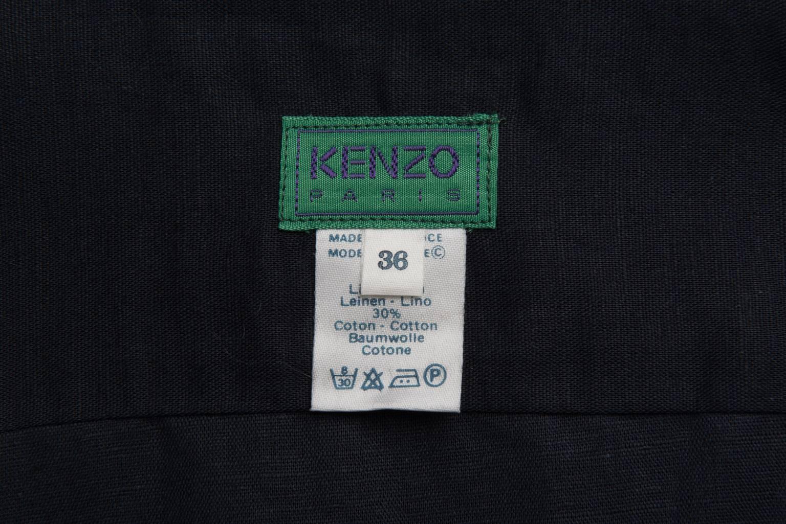 Kenzo Linen Blend Shirt For Sale 4