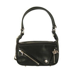 Sonia Rykiel Black Leather Shoulder Bag