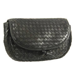 1980s Bottega Veneta Intrecciato Clutch/Shoulder Bag