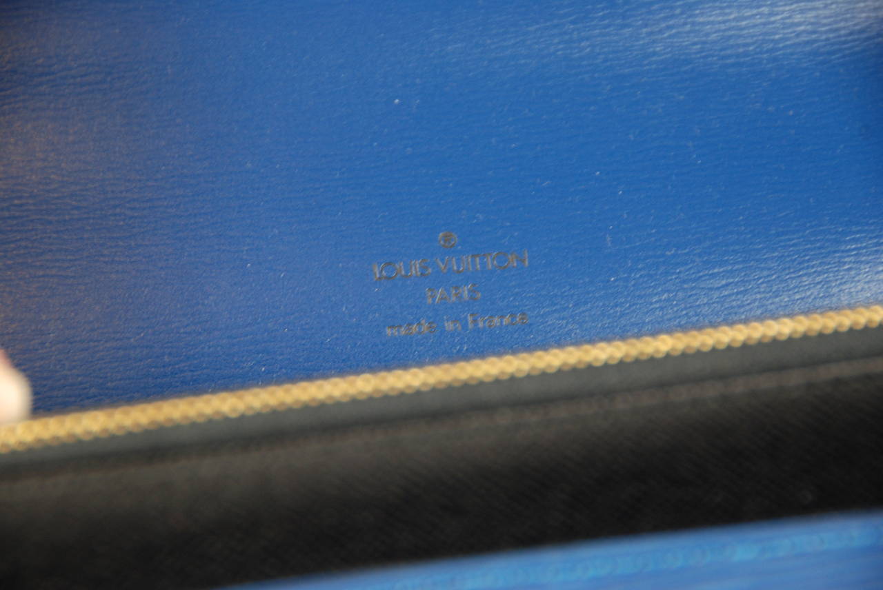 Blue Louis Vuitton Epi Leather Concorde Handbag New in Box 1