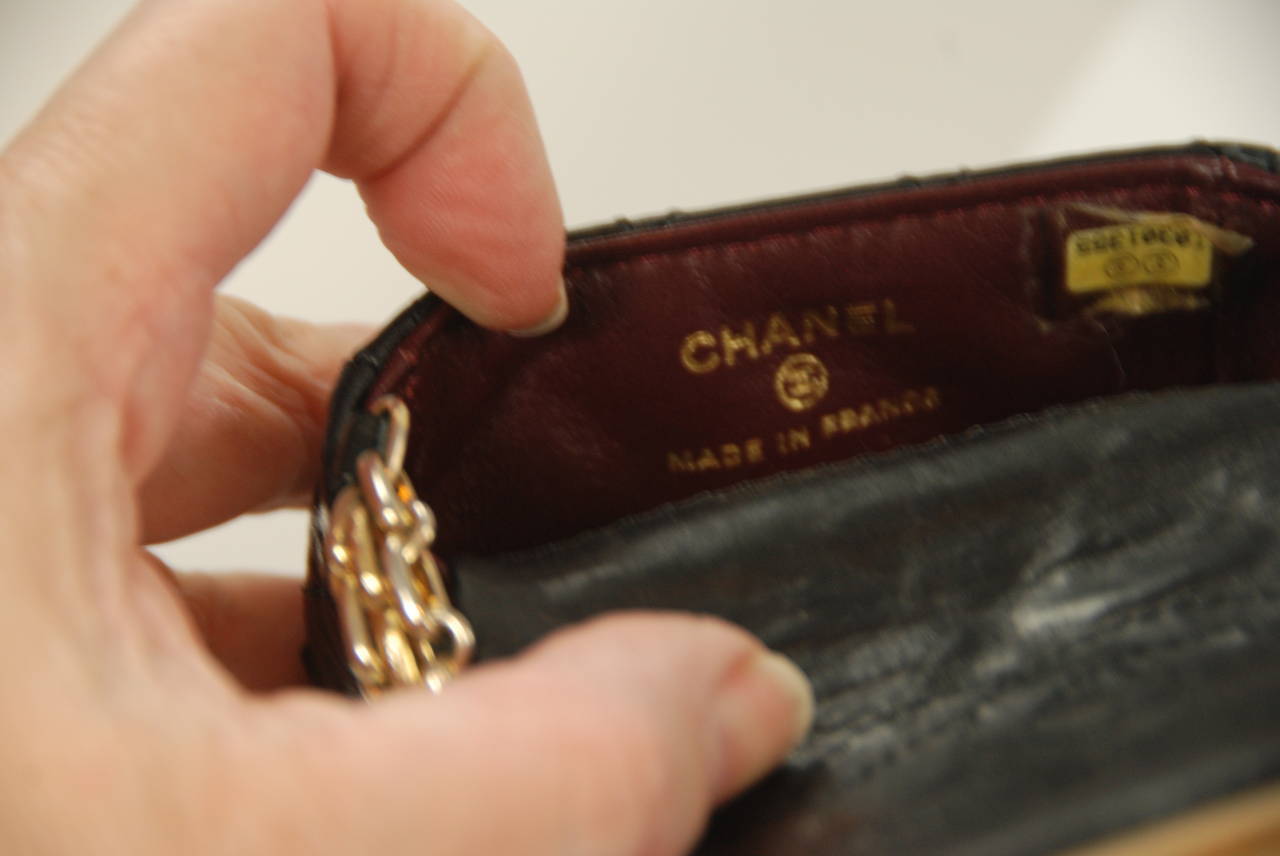 2005 Chanel Black Leather Mini Crossbody 2