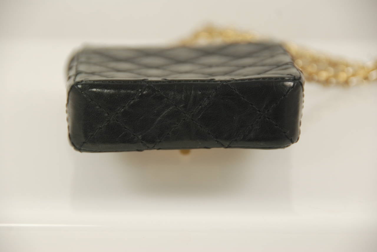 2005 Chanel Black Leather Mini Crossbody 1