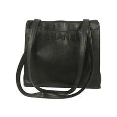 Chanel Black Cavier Leather Shoulder Bag
