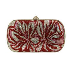 1990s Judith Leiber Floral Full Bead Minaudiere