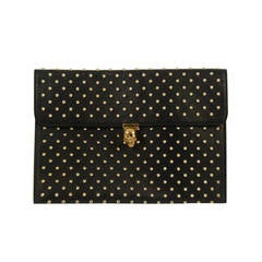 Contemporary  Alexander McQueen Black Studded Clutch