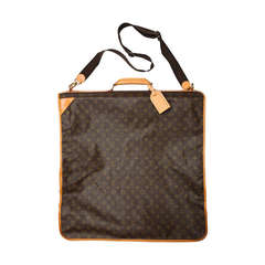 Vintage 1980s Louis Vuitton Monogram Canvas Garment Bag