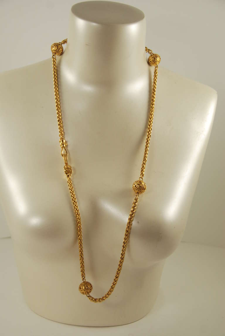 1990s Chanel Chain  Necklace 3