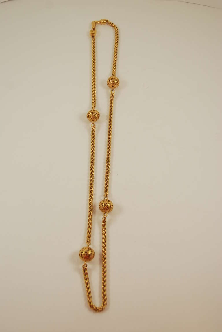 1990s Chanel Chain  Necklace 2