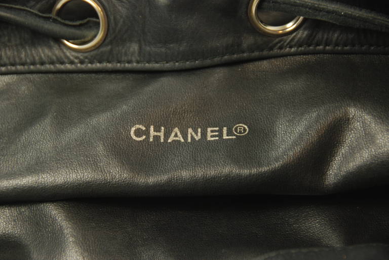 Vintage Chanel Lambskin Bucket Bag 2