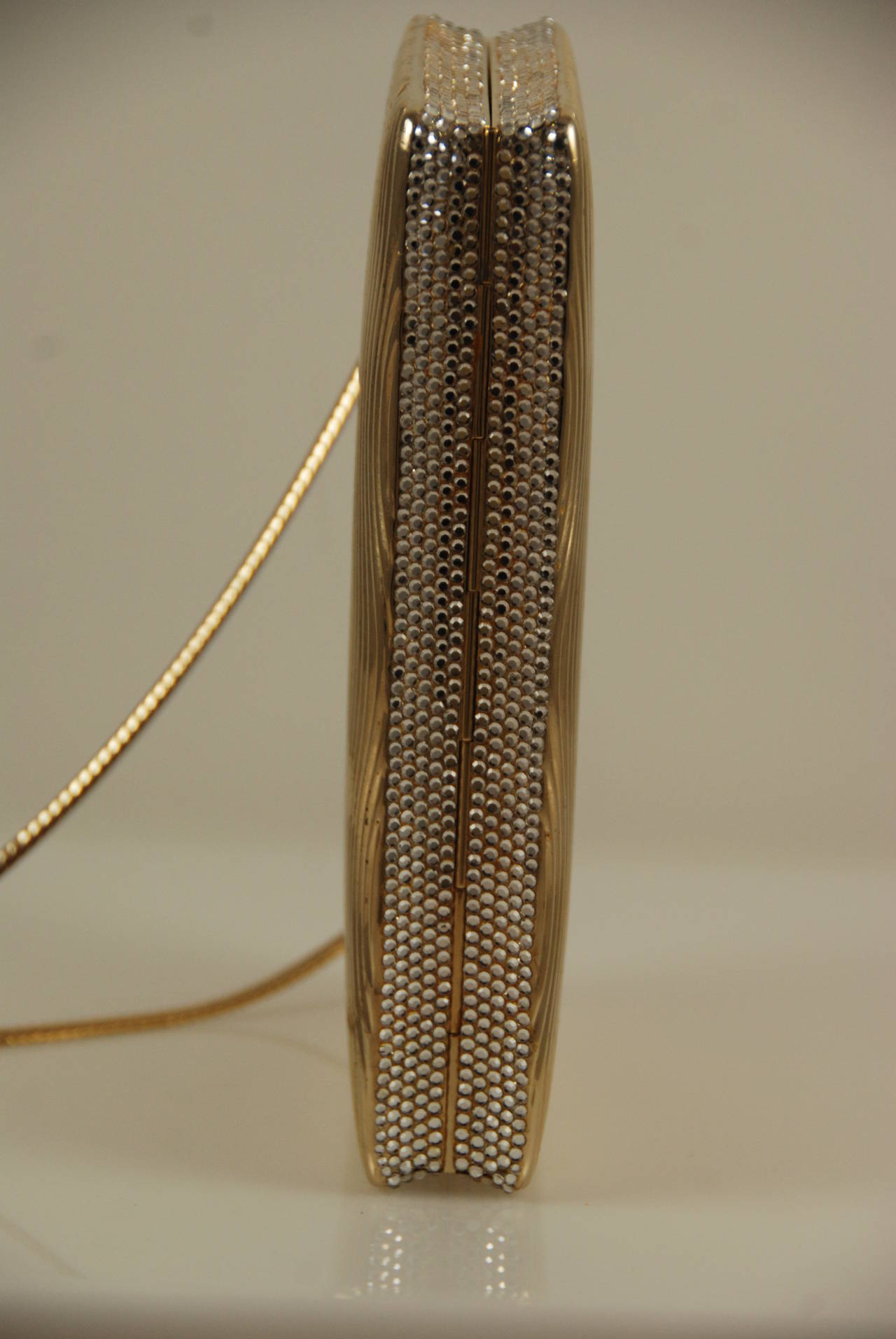 1990s Judith Leiber Gold Minaudiere 1