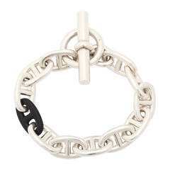 Hermes Sterling Silver Chaine d'Ancre Bracelet