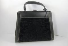 Delvaux Black Leather Illusion Bag with Optional Broadtail Cover