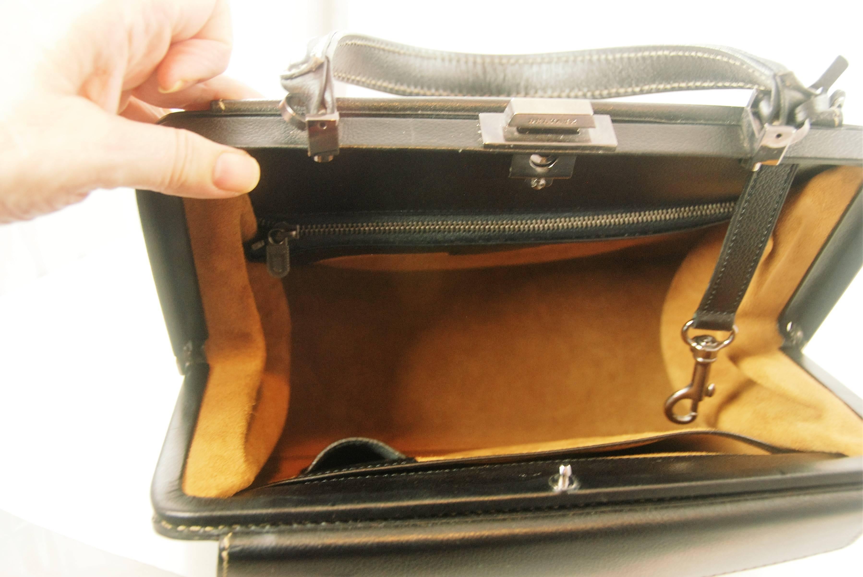 Delvaux Black Leather Illusion Bag with Optional Broadtail Cover 2