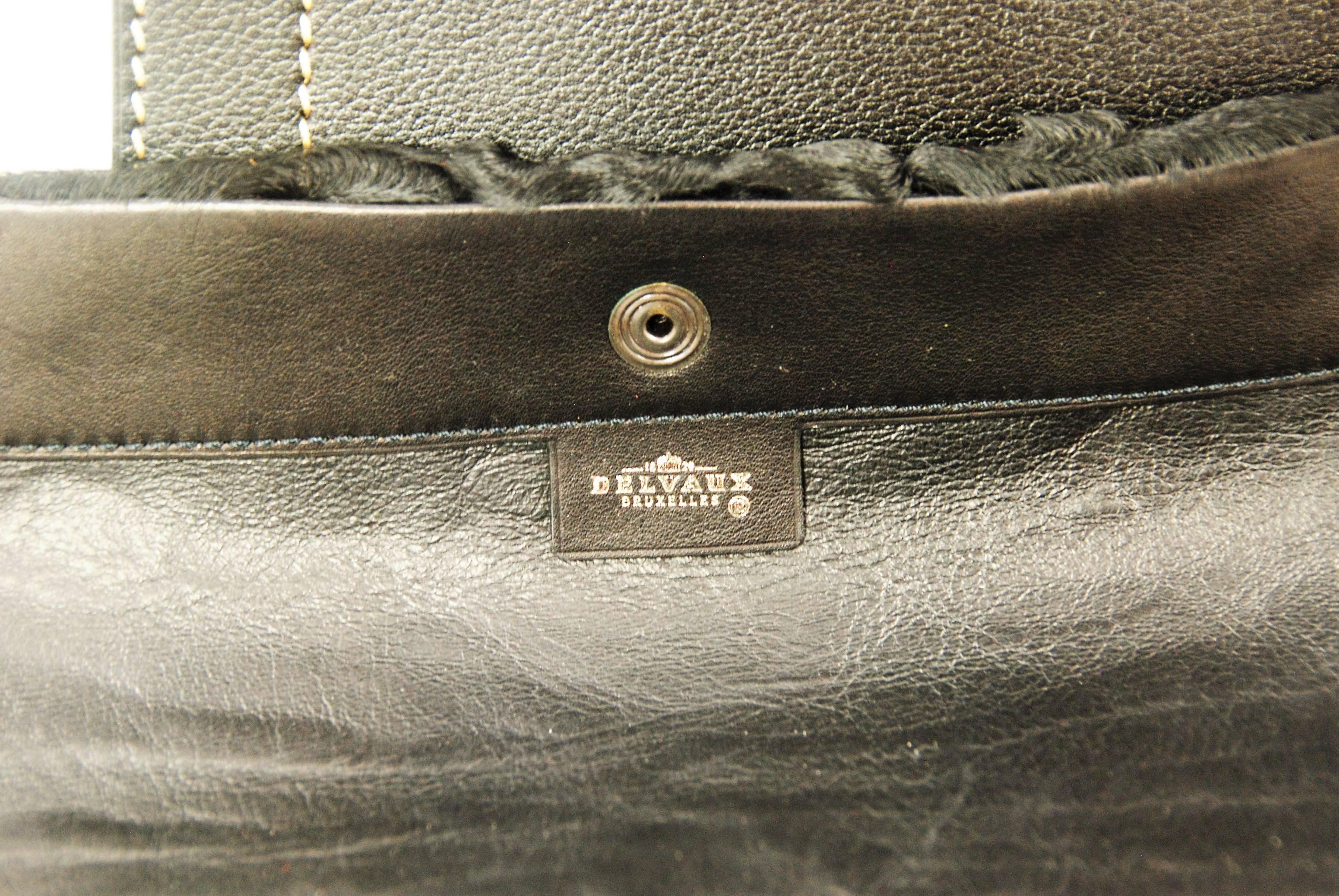 Delvaux Black Leather Illusion Bag with Optional Broadtail Cover 5