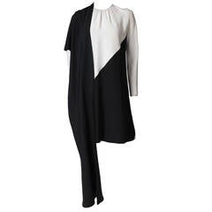 Pierre Cardin (Unlabeled) Haute Couture A-Line Silk Dress