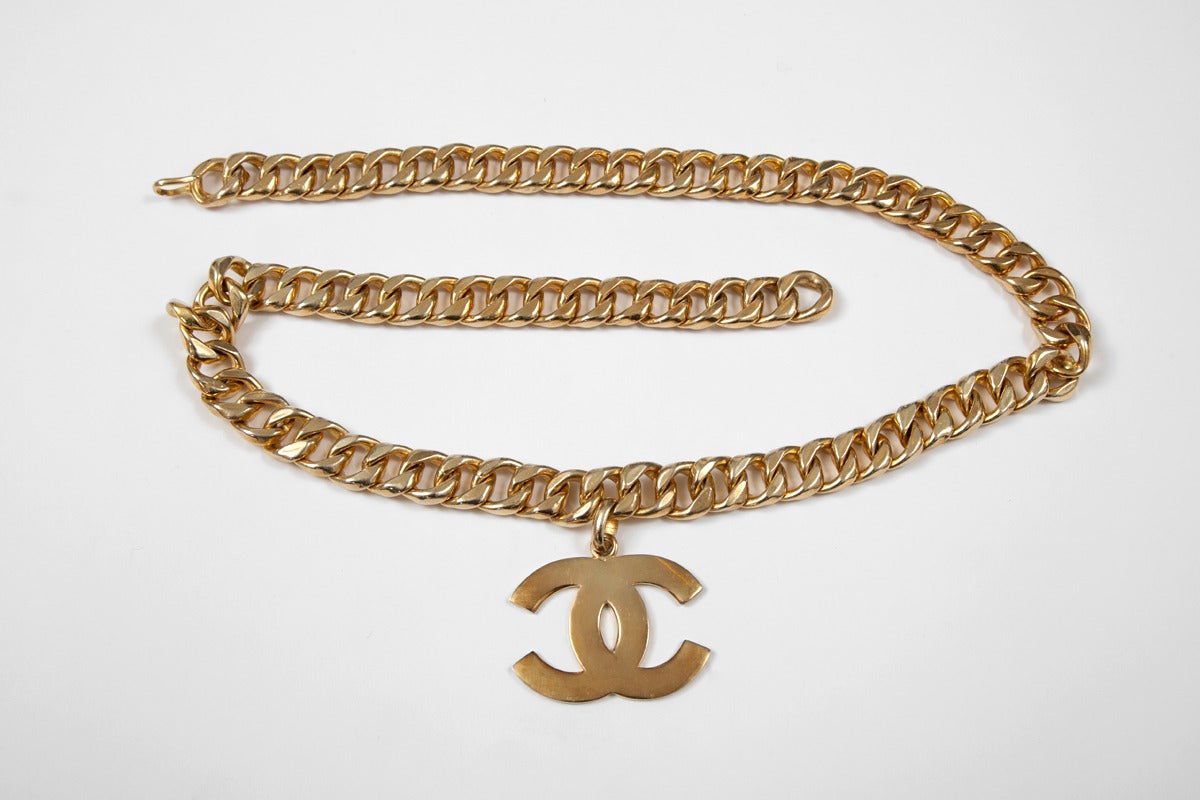 Chanel Goldtone Link Chain Belt