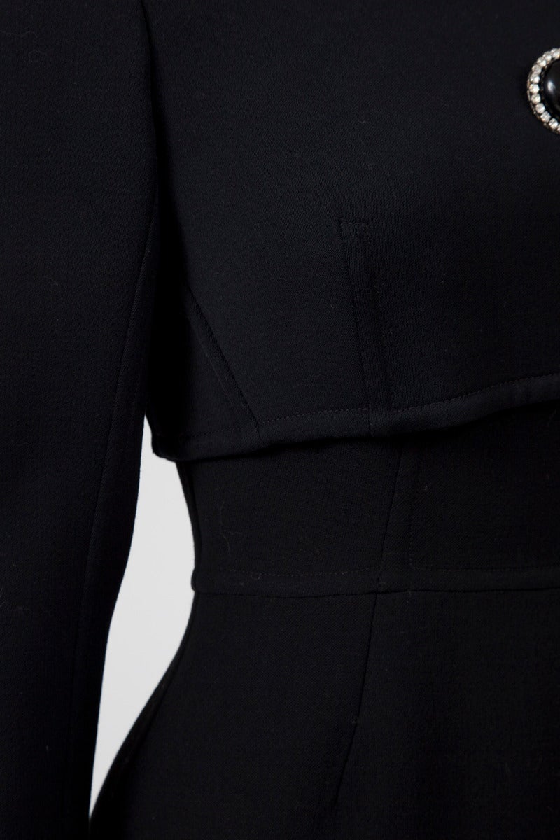 Black Miguel Rueda Wool Dress Suit