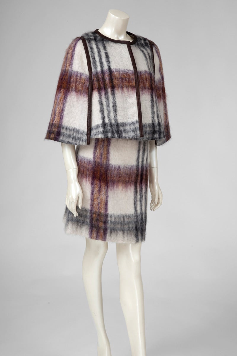 Prada Mohair Wool Skirt Suit In Excellent Condition In Geneva, CH