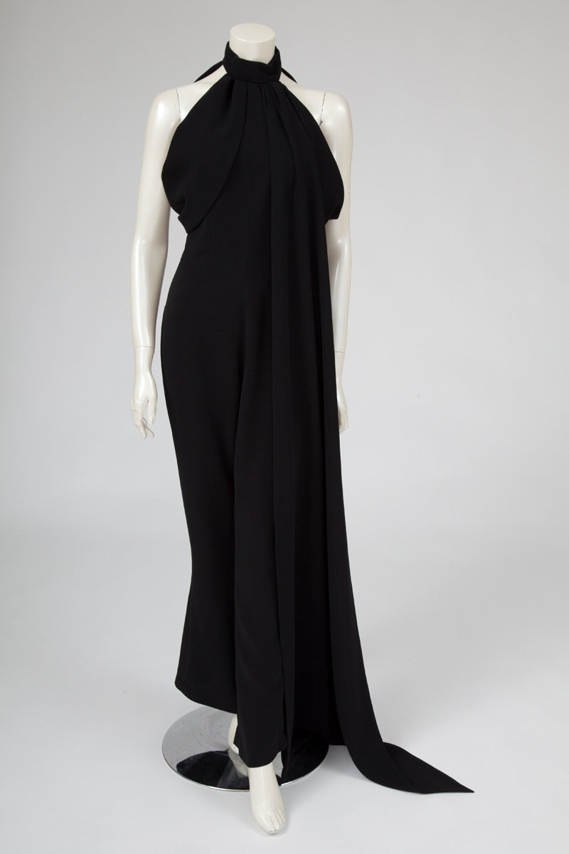 Thierry Mugler Silk Crepe Jumpsuit