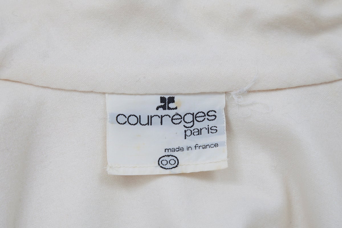 Courreges Wool Coat Cape 4