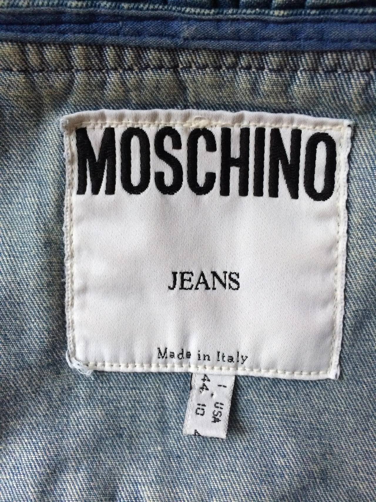 Women's Moschino Ruffle Jeans Jacket