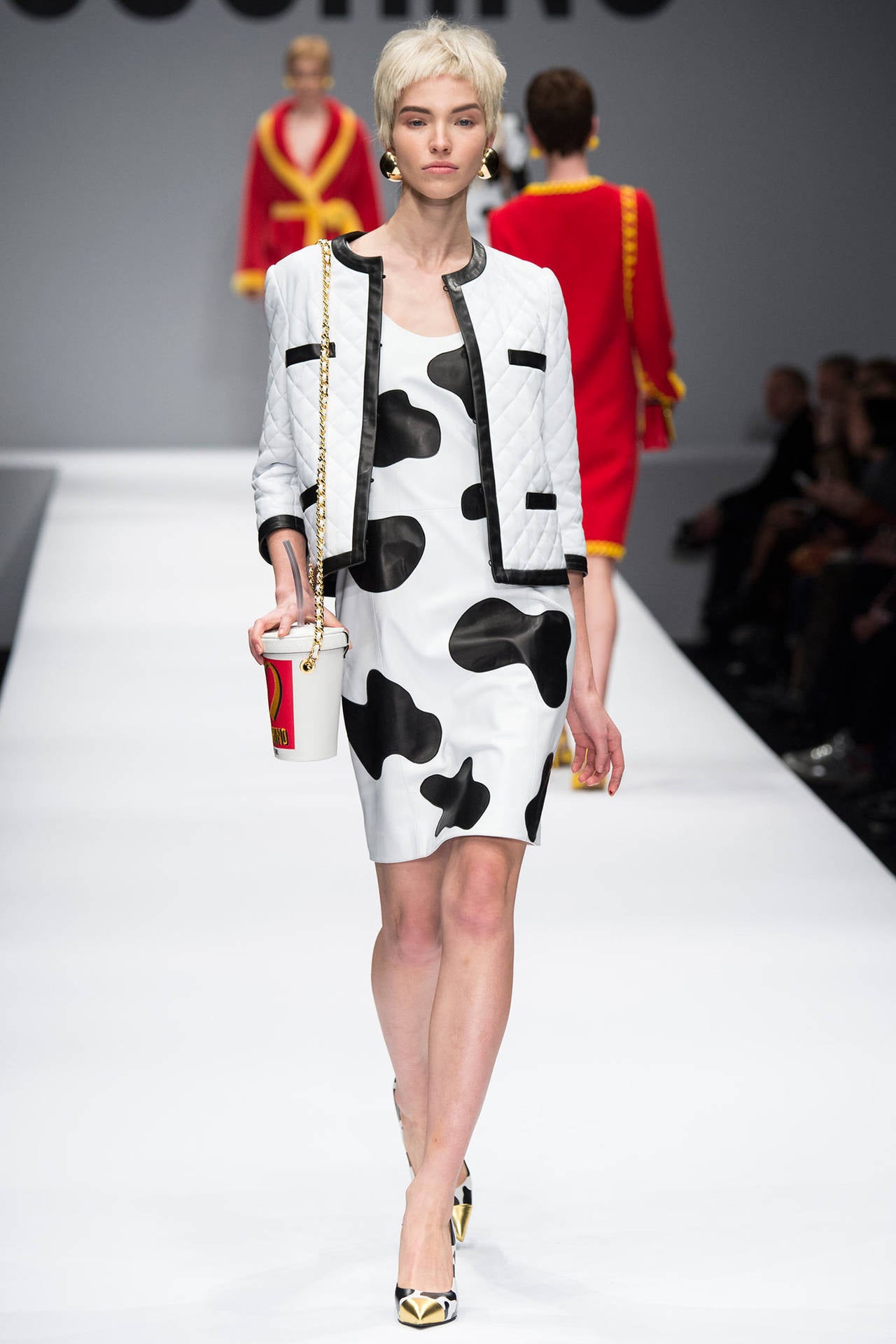 Women's Moschino Couture ! Milkshake Leather Crossbody Bag