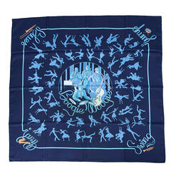 2003 Hermes "Boogie Woogie" Silk Twill Carré Scarf 5