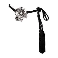 New Valentino Flower Tassel Belt 12