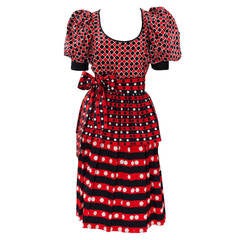 Yves Saint Laurent Harlequin Cotton Ensemble 11