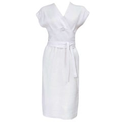 Vintage Givenchy Haute Couture Linen Day Dress