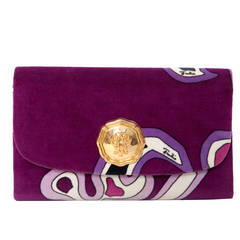 Vintage Emilio Pucci Printed Velvet Clutch