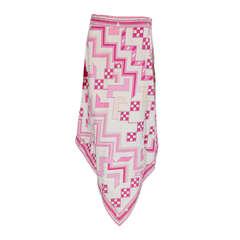 Emilio Pucci Print Cotton Pointed Skirt 7