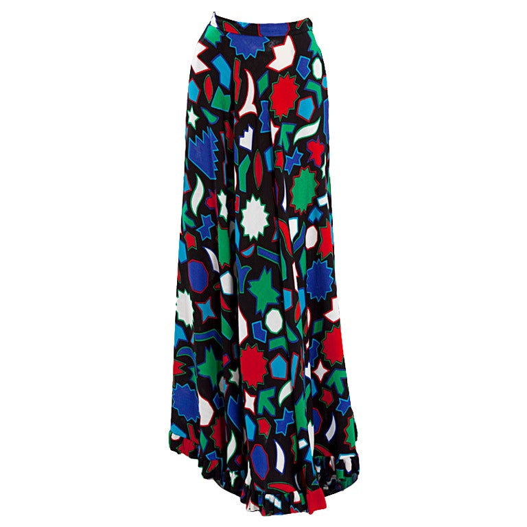 Yves Saint Laurent Hommage A Matisse Maxi Skirt