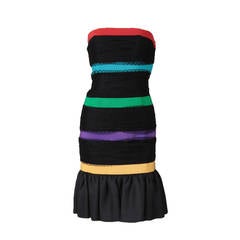 Yves Saint Laurent Strapless Cocktail Dress 3