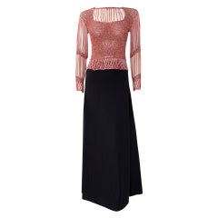 Retro Loris Azzaro Haute Couture Two Piece Ensemble