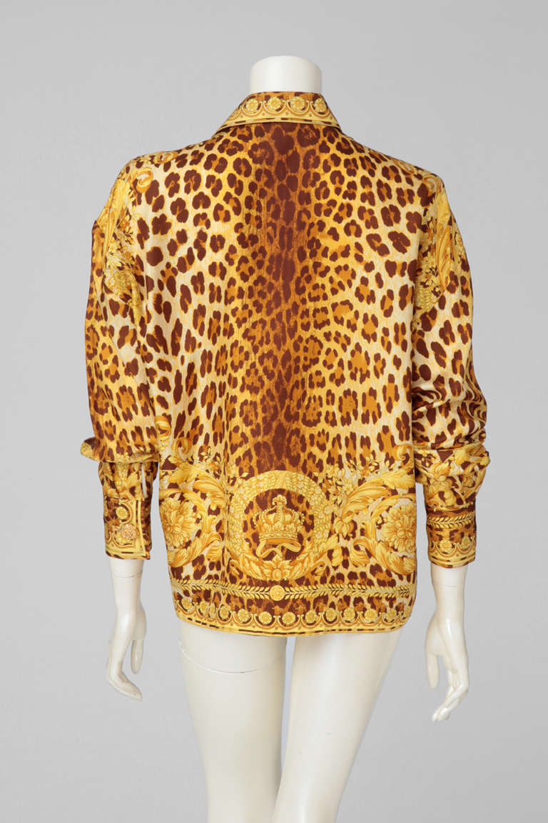 versace print blouse