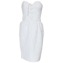 Lanvin Cotton "Piqué" Bustier Dress & Matching Bolero