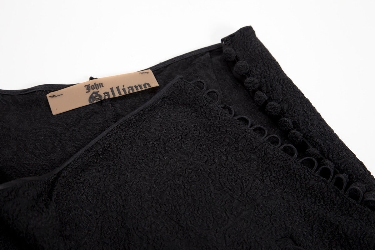 John Galliano Textured Silk Pants 4