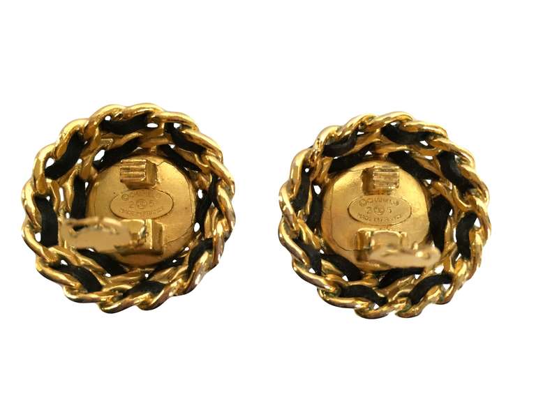 chanel clip on earrings